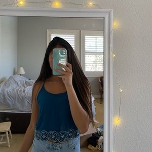 LA Hearts Blue Tank Top